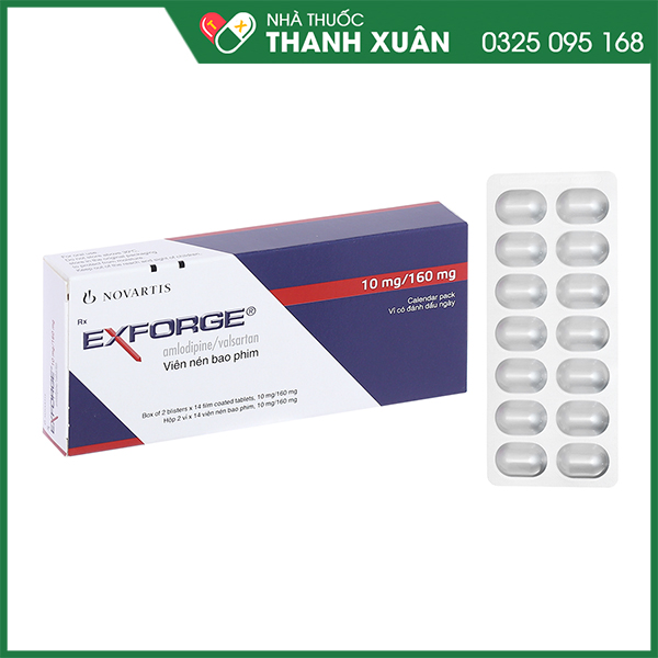 Thuốc Exforge 10/160 điều trị tăng huyết áp